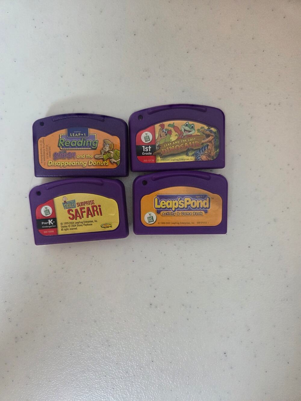 Leapfrog LeapPad Interactive Game Cartridges Bundle of 4 Games